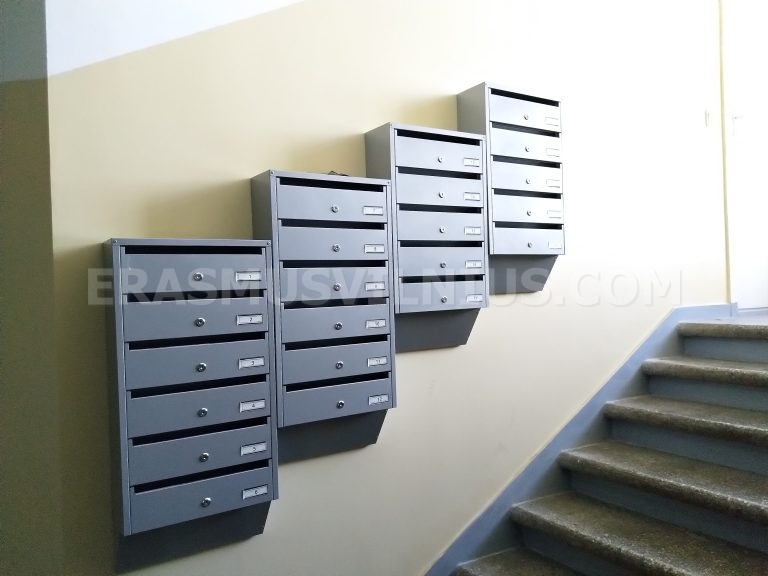 Vista del tragaluz con torres de iglesias del casco antiguo de Vilna en verano